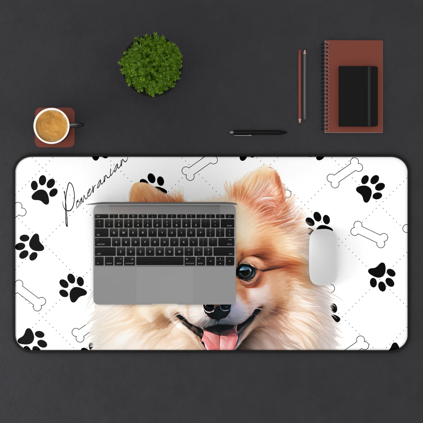 Pomeranian Desk Mat