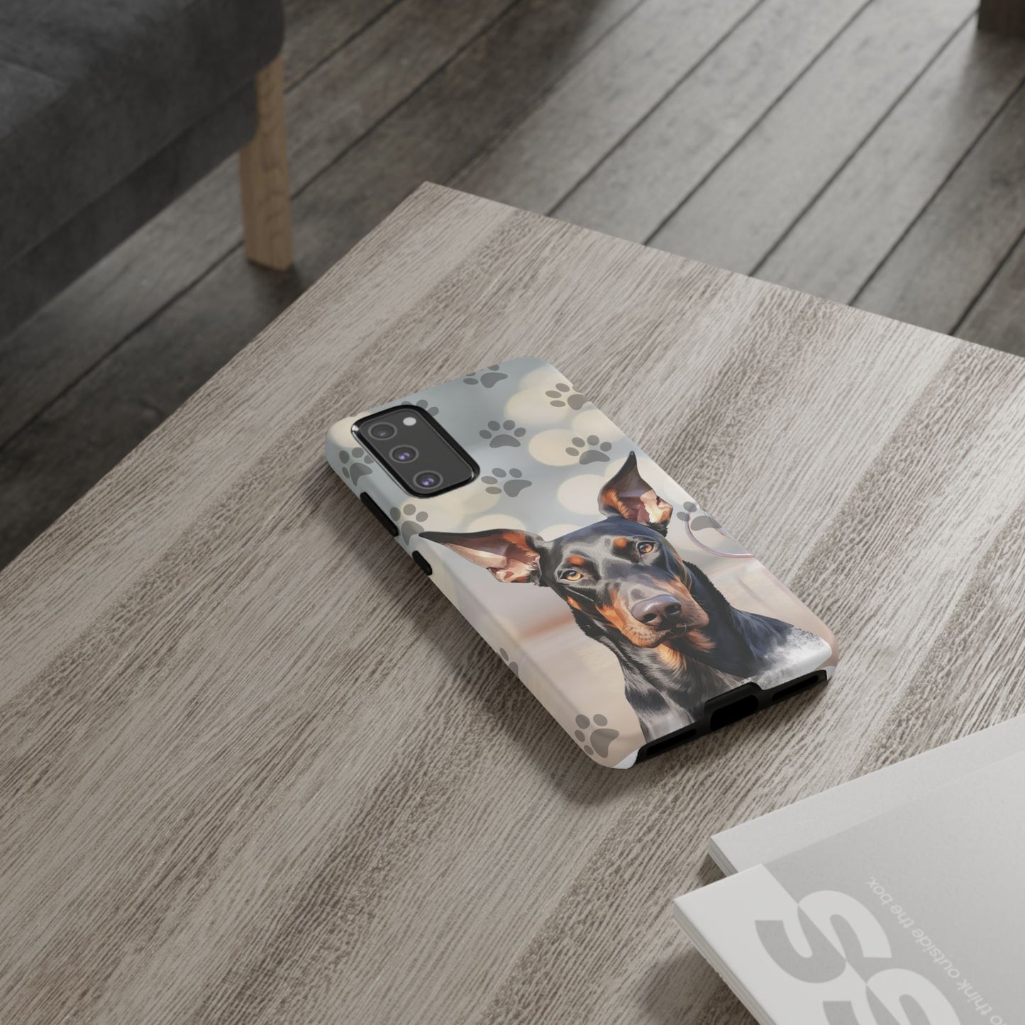 Doberman Phone Case by Tough Cases (Apple iPhone, Samsung Galaxy, and Google Pixel)