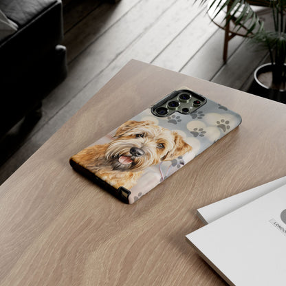 Self-Coated Wheaten Terrier by Tough Cases (Apple iPhone, Samsung Galaxy, and Google Pixel)