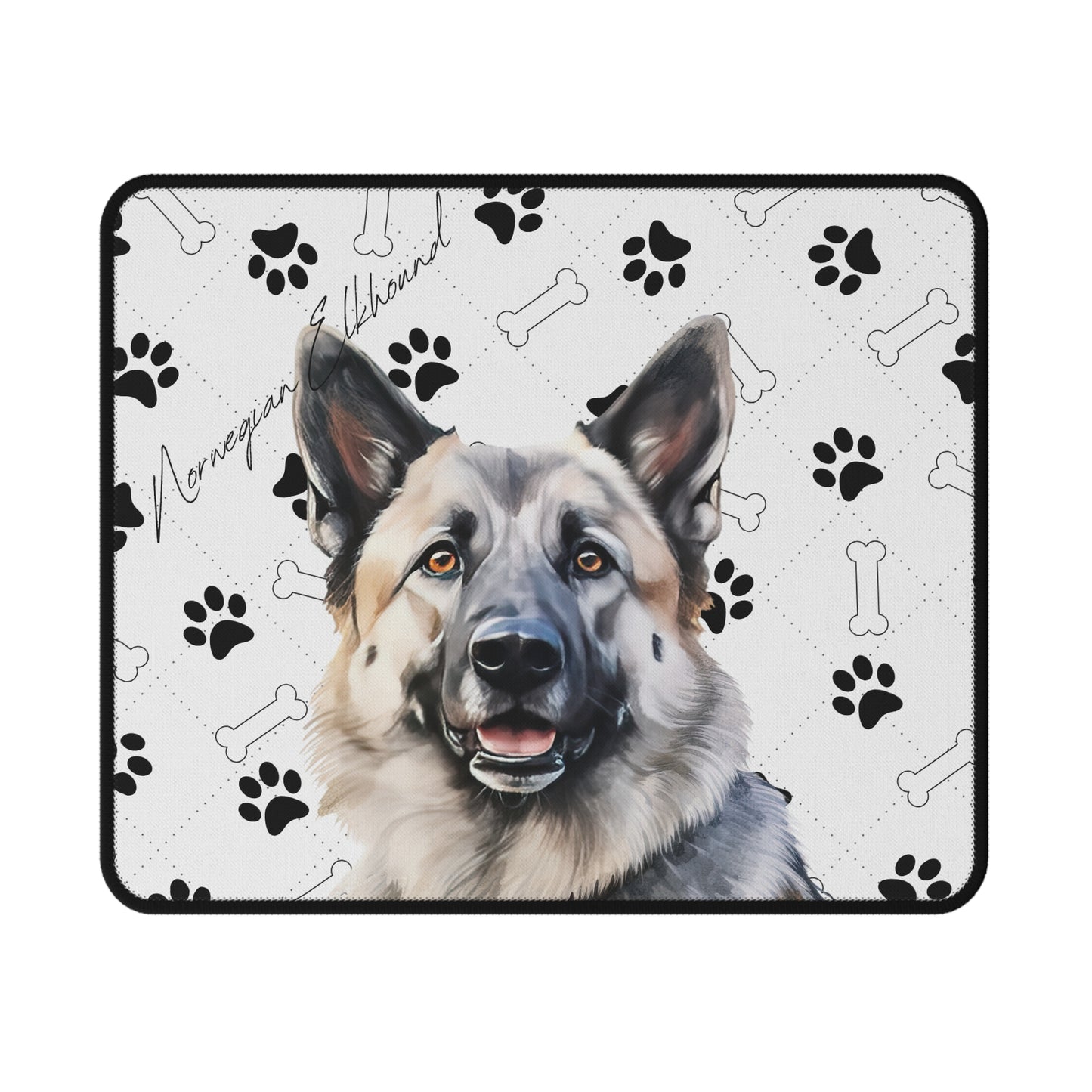 Norwegian Elkhound Gaming Mouse Pad