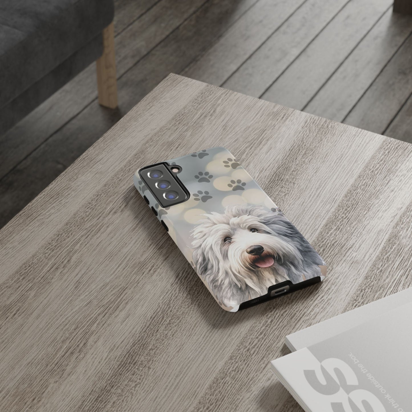 Old English Sheepdog by Tough Cases (Apple iPhone, Samsung Galaxy, and Google Pixel devices)