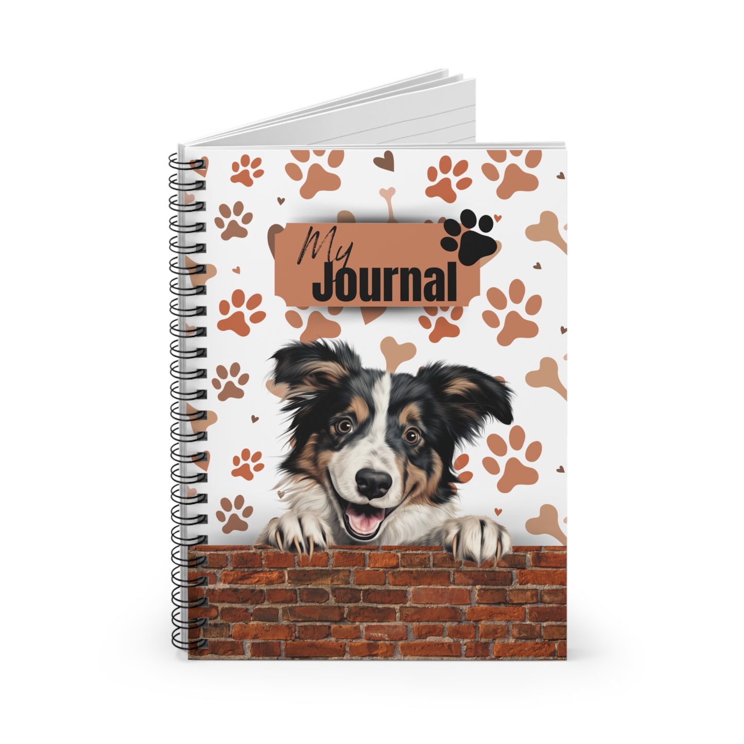 Collie Spiral Notebook - Ruled Line