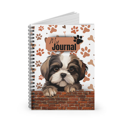 Shih Tzu Spiral Notebook - Ruled Line