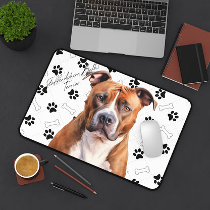 Staffordshire Bull Terrier Desk Mat