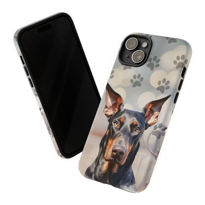 Doberman Phone Case by Tough Cases (Apple iPhone, Samsung Galaxy, and Google Pixel)