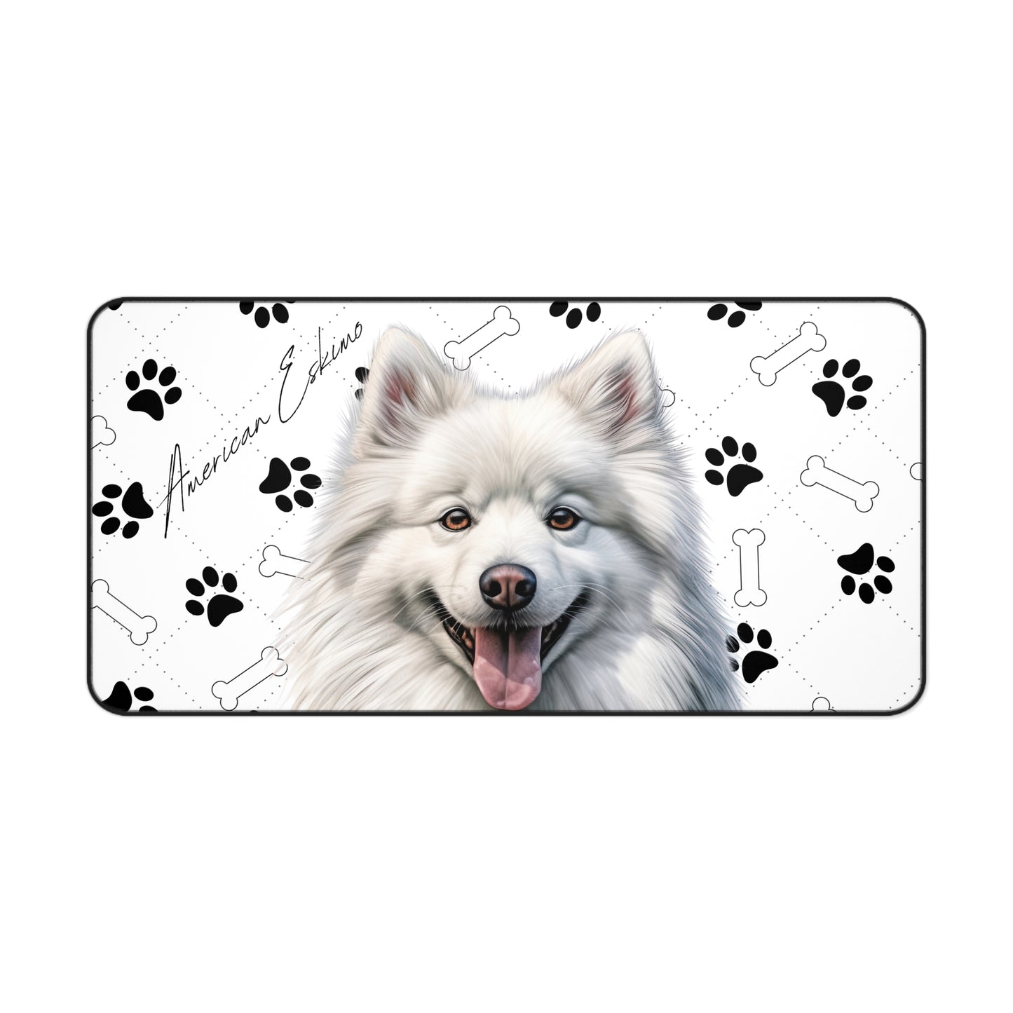 American Eskimo Dog Desk Mat