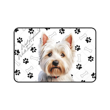 West Highland White Terrier Desk Mat