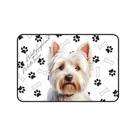 West Highland White Terrier Desk Mat