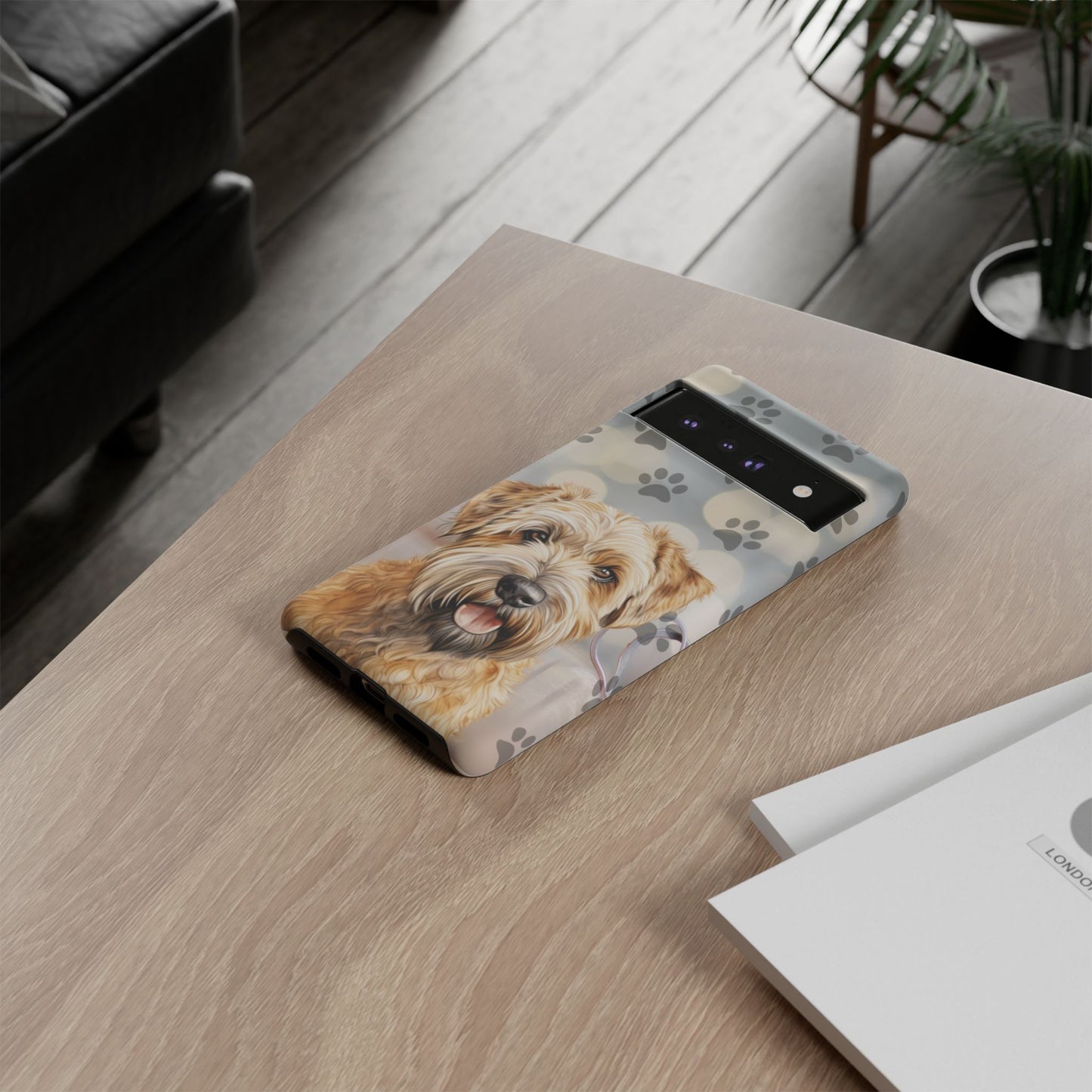 Self-Coated Wheaten Terrier by Tough Cases (Apple iPhone, Samsung Galaxy, and Google Pixel)