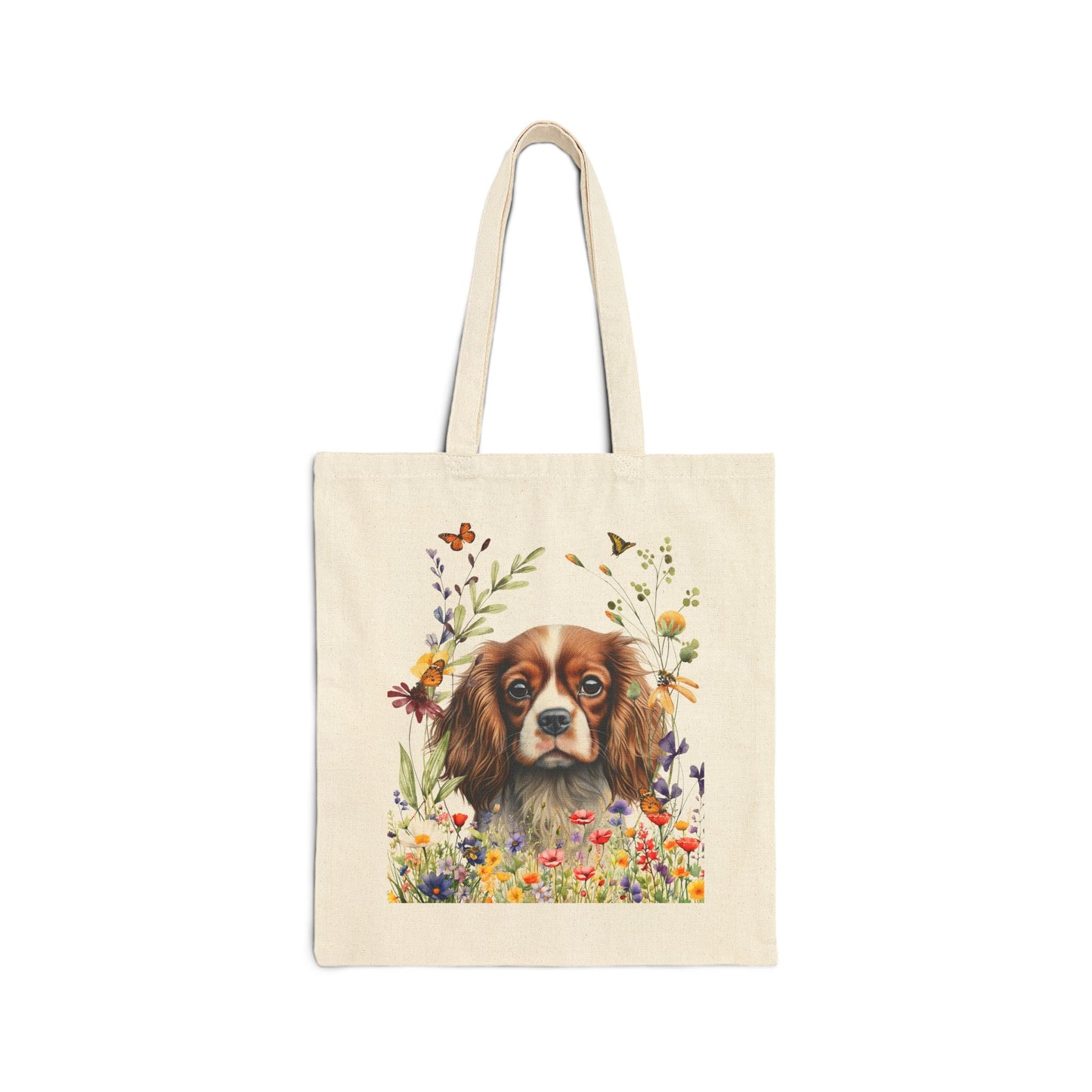 Cavalier King Charles Spaniel Canvas Tote Bag