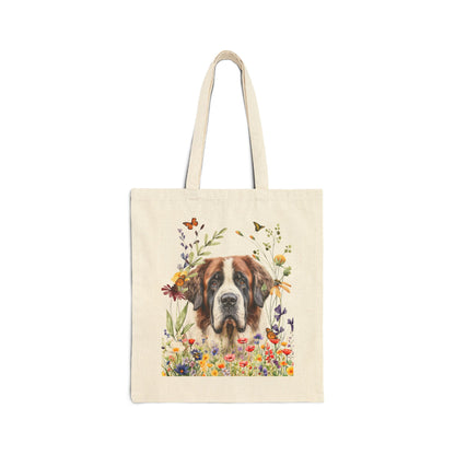 Saint Bernard Canvas Tote Bag