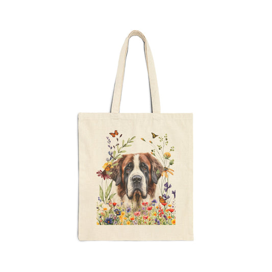Saint Bernard Canvas Tote Bag