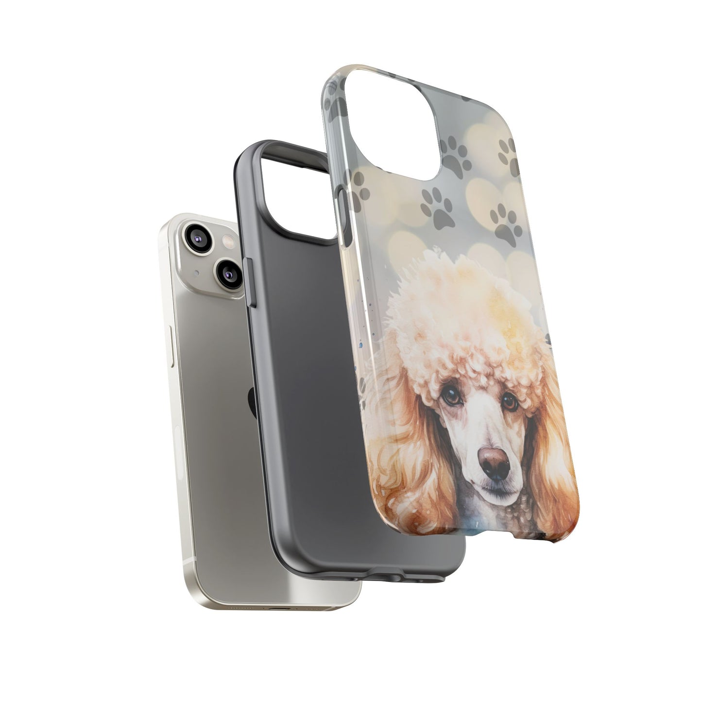 Poodle Phone Case by Tough Cases (Apple iPhone, Samsung Galaxy, and Google Pixel )