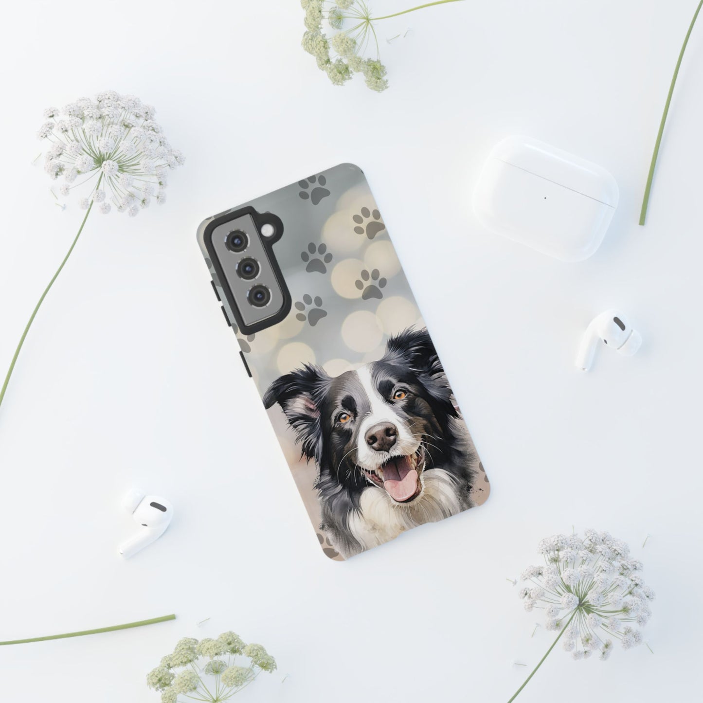 Border Collie Phone Case by Tough Cases (Apple iPhone, Samsung Galaxy, and Google Pixel)