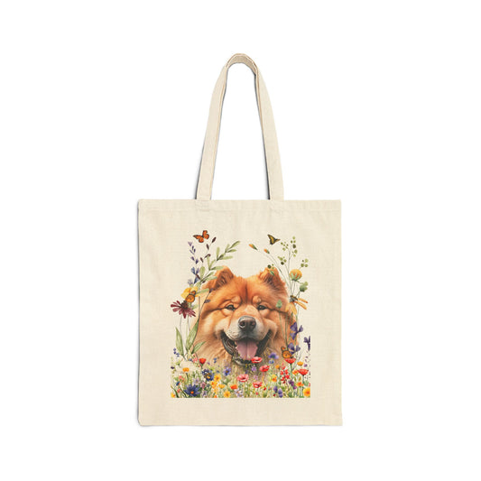 Chow Chow Canvas Tote Bag