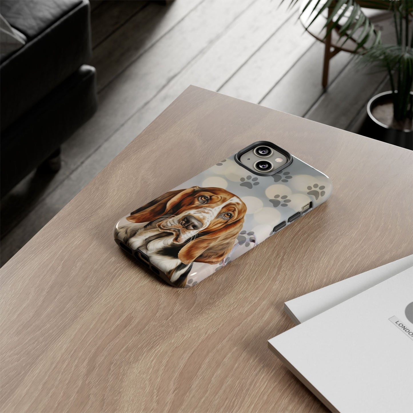Basset Hound Phone Case by Tough Cases (Apple iPhone, Samsung Galaxy, and Google Pixel)