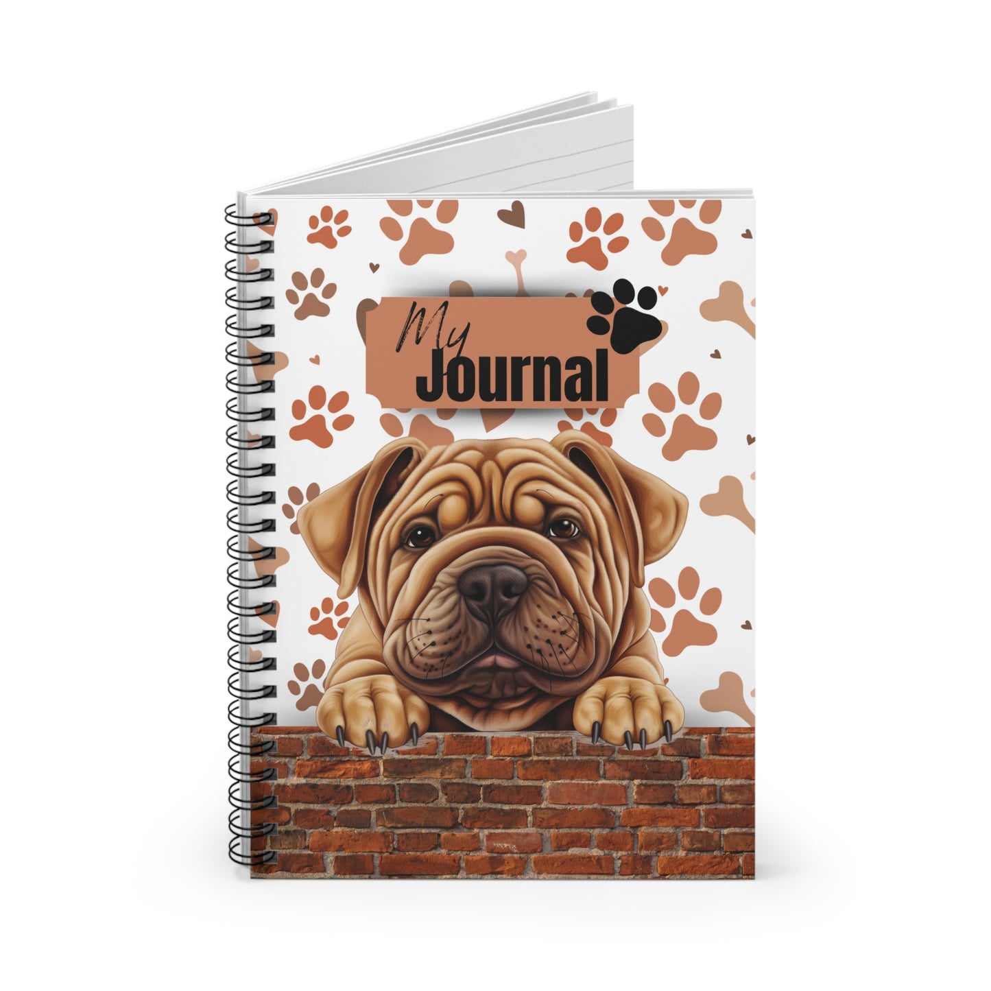 Shar-Pei Spiral Notebook - Ruled Line
