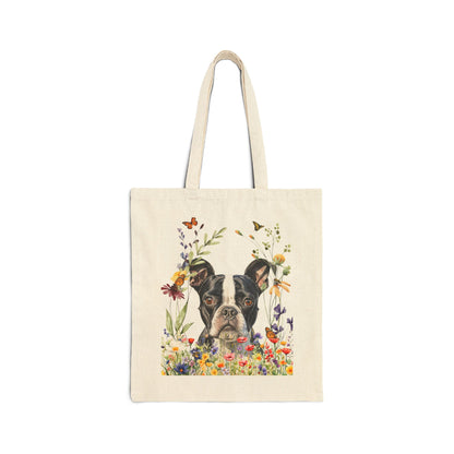 Boston Terrier Canvas Tote Bag