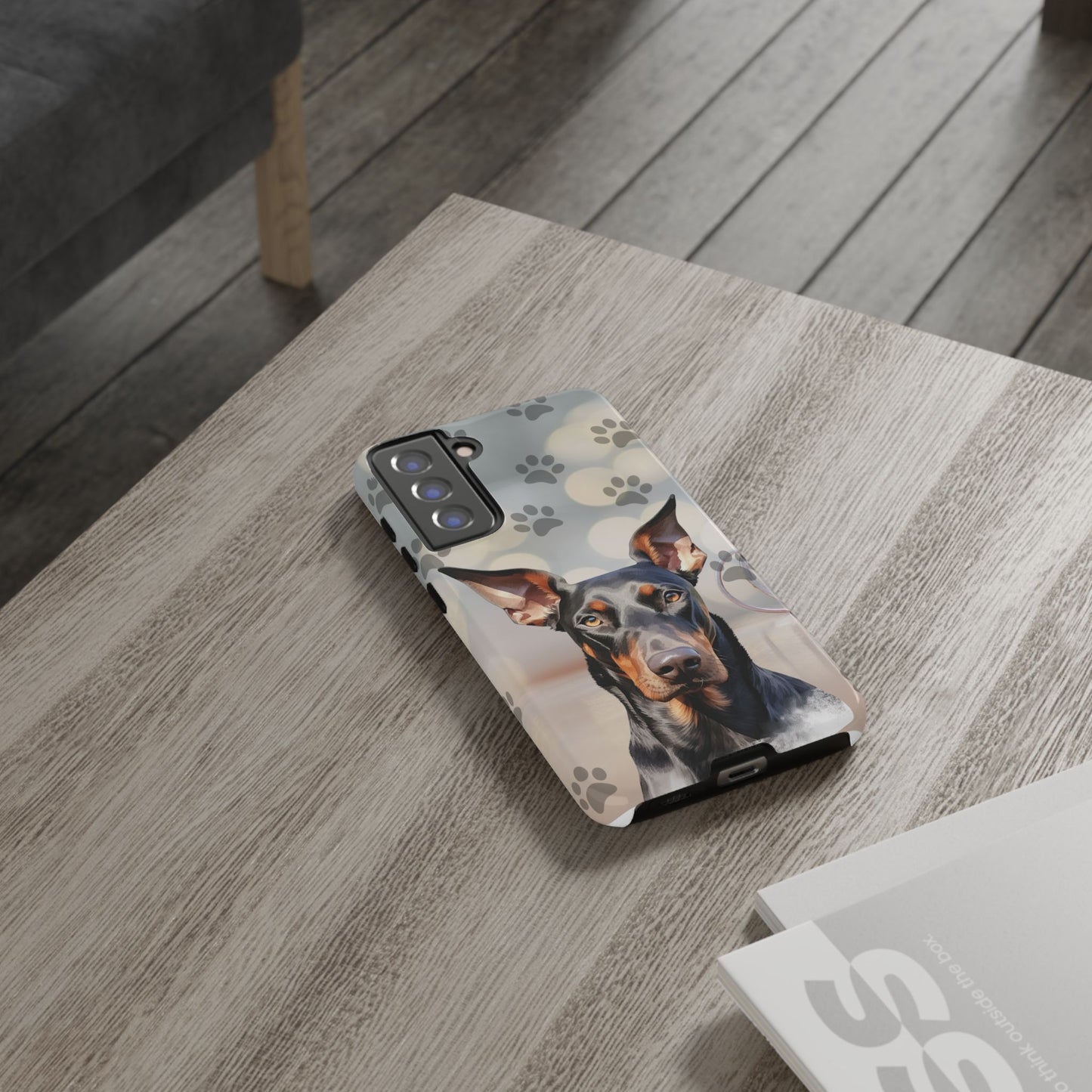 Doberman Phone Case by Tough Cases (Apple iPhone, Samsung Galaxy, and Google Pixel)