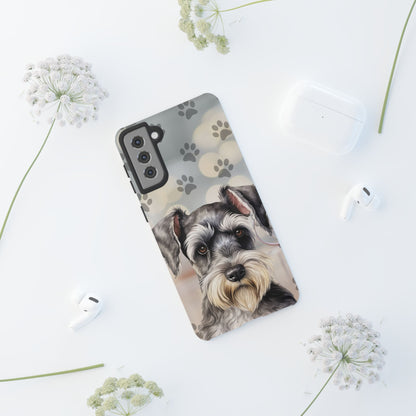 Miniature Schnauzer by Tough Cases (Apple iPhone, Samsung Galaxy, and Google Pixel)