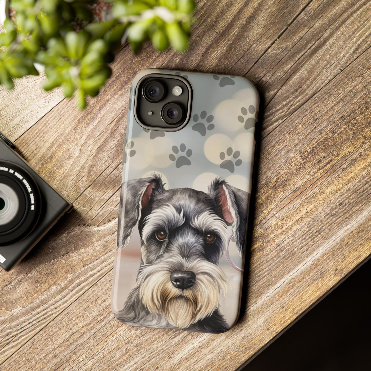 Miniature Schnauzer by Tough Cases (Apple iPhone, Samsung Galaxy, and Google Pixel)