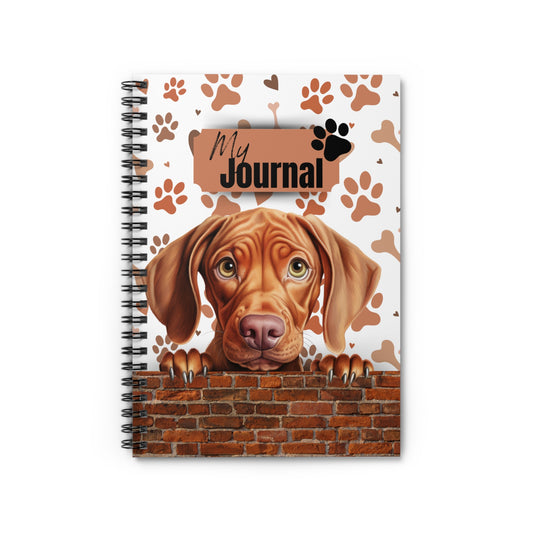 Vizsla Spiral Notebook - Ruled Line