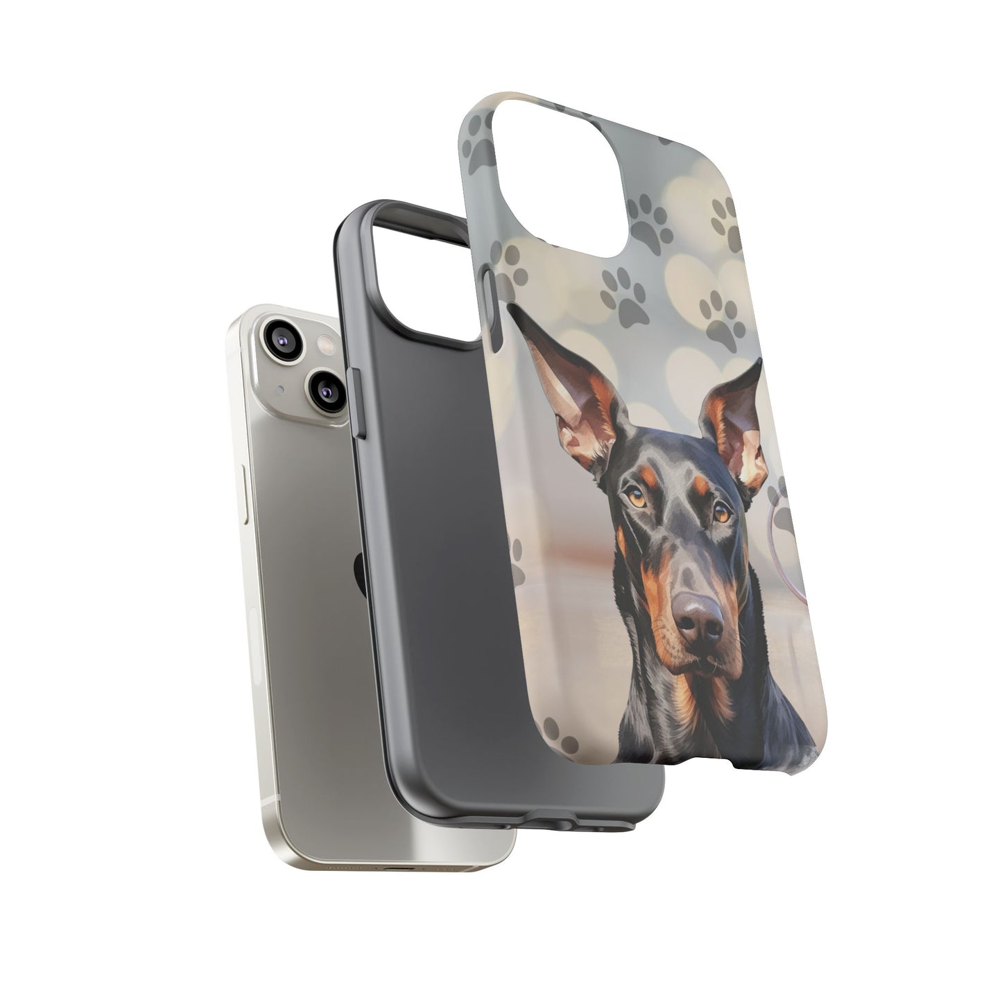 Doberman Phone Case by Tough Cases (Apple iPhone, Samsung Galaxy, and Google Pixel)
