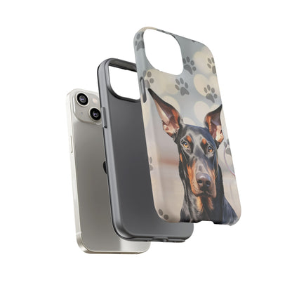 Doberman Phone Case by Tough Cases (Apple iPhone, Samsung Galaxy, and Google Pixel)