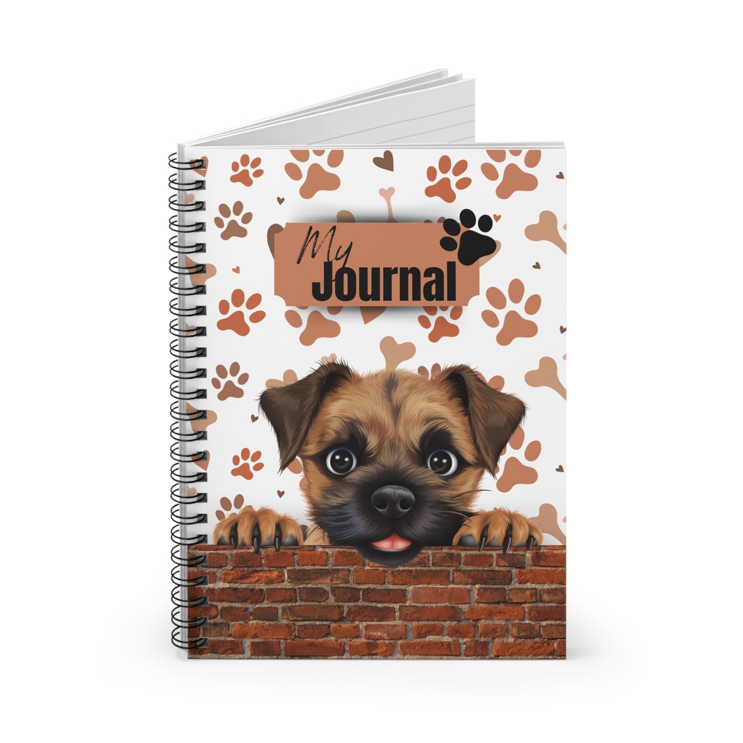 Border Terrier Spiral Notebook - Ruled Line