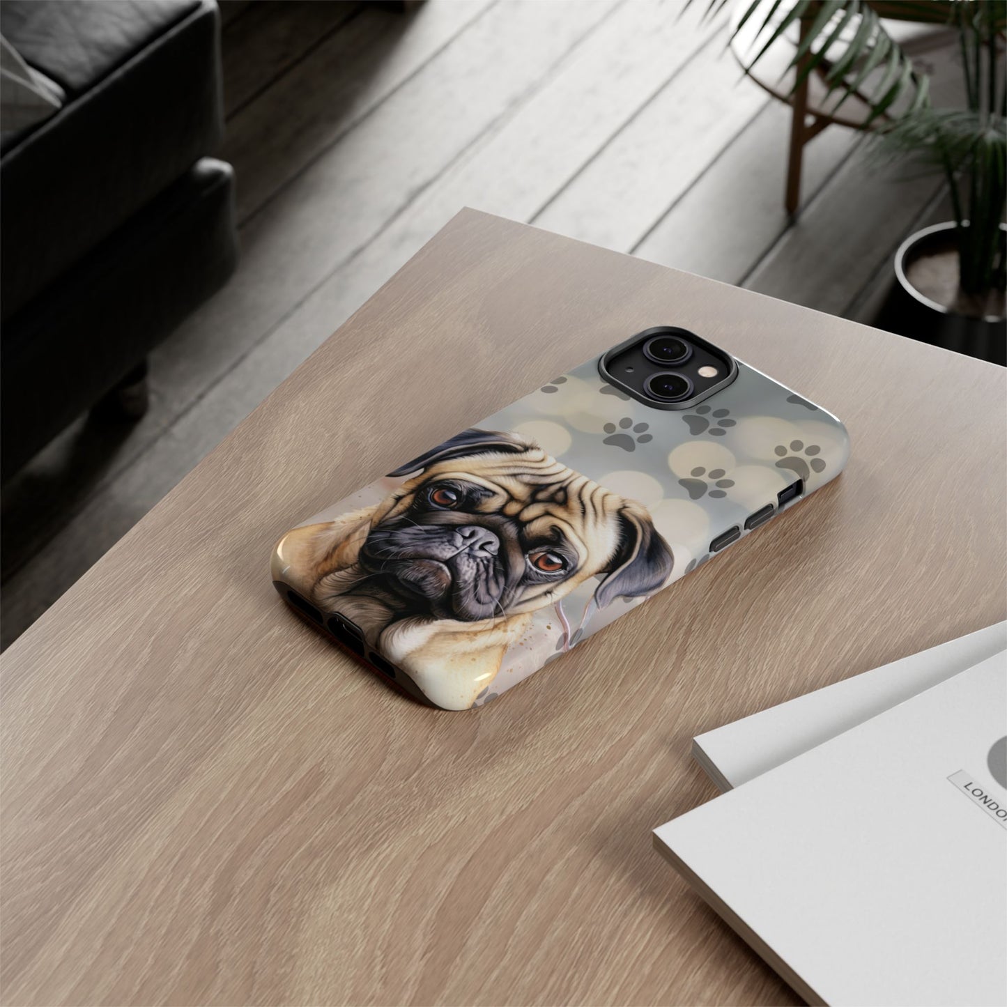 Pug Phone Case by Tough Cases (Apple iPhone, Samsung Galaxy, and Google Pixel)