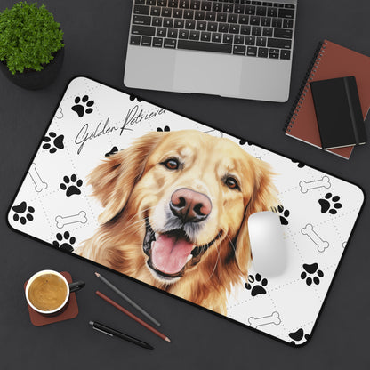 Golden Retriever Desk Mat