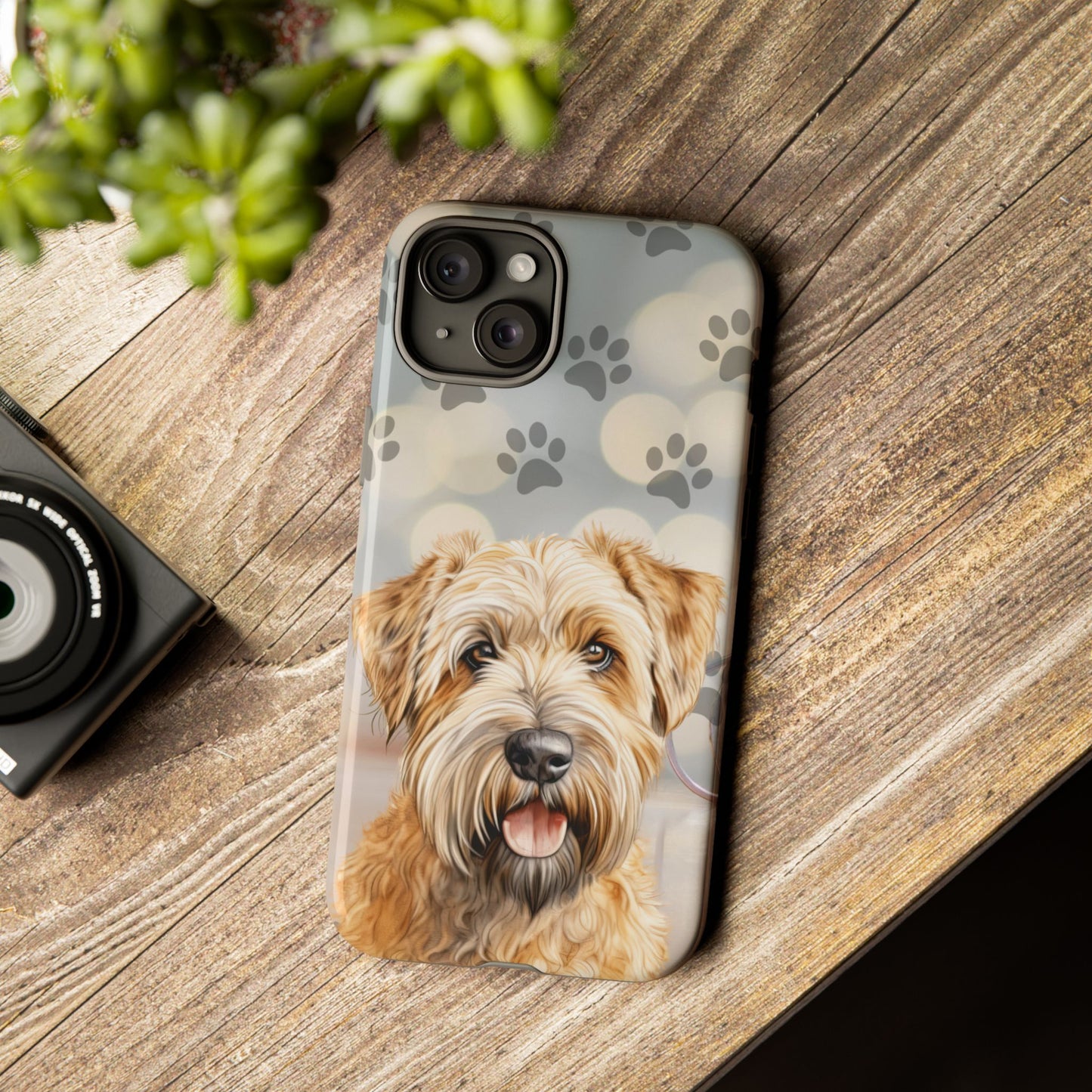 Self-Coated Wheaten Terrier by Tough Cases (Apple iPhone, Samsung Galaxy, and Google Pixel)