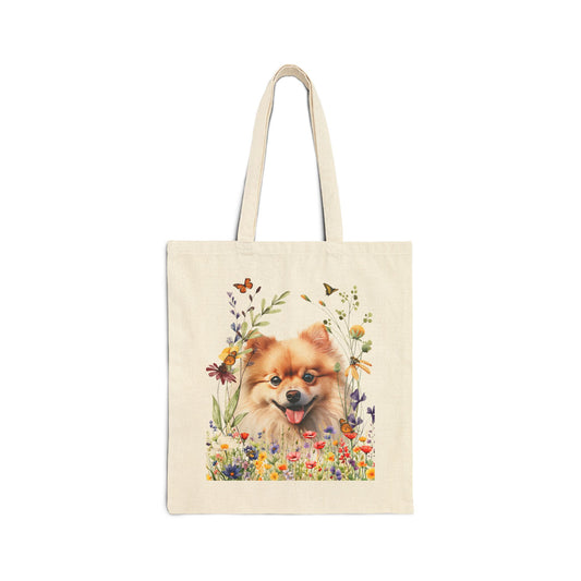 Pomeranian Canvas Tote Bag