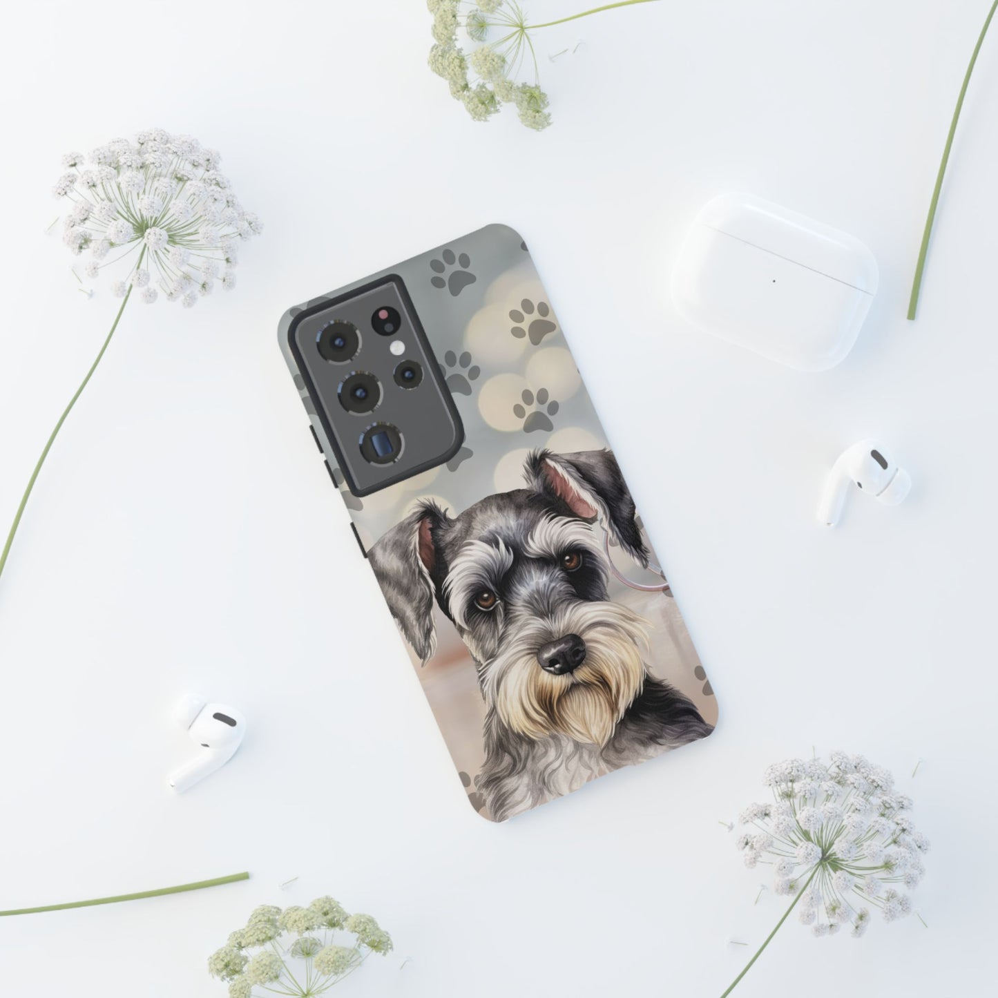 Miniature Schnauzer by Tough Cases (Apple iPhone, Samsung Galaxy, and Google Pixel)