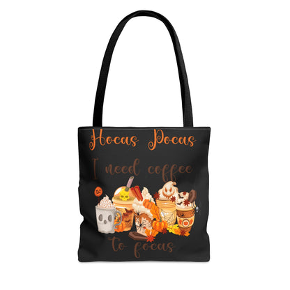 Halloween Coffee Tote Bag (Black)
