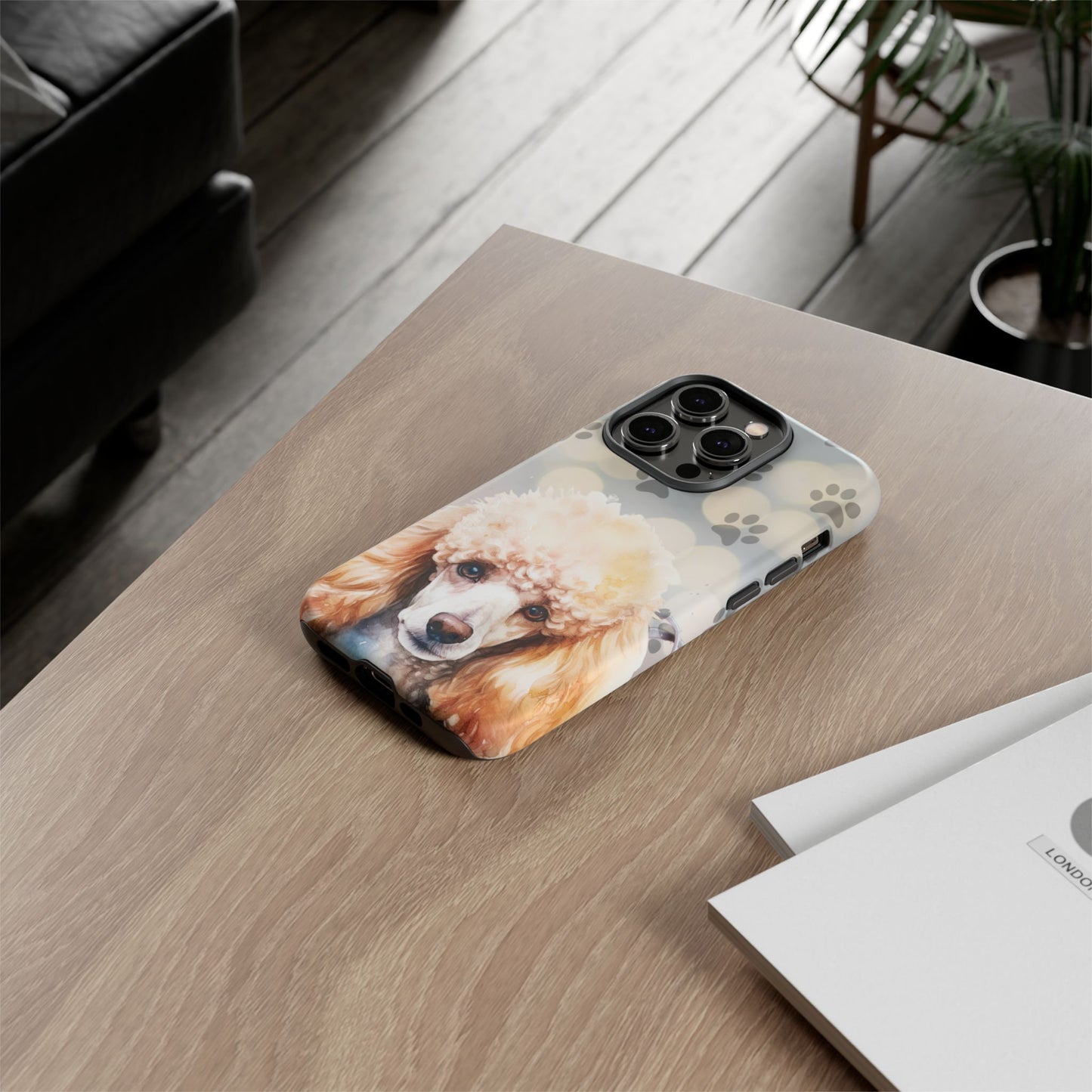 Poodle Phone Case by Tough Cases (Apple iPhone, Samsung Galaxy, and Google Pixel )