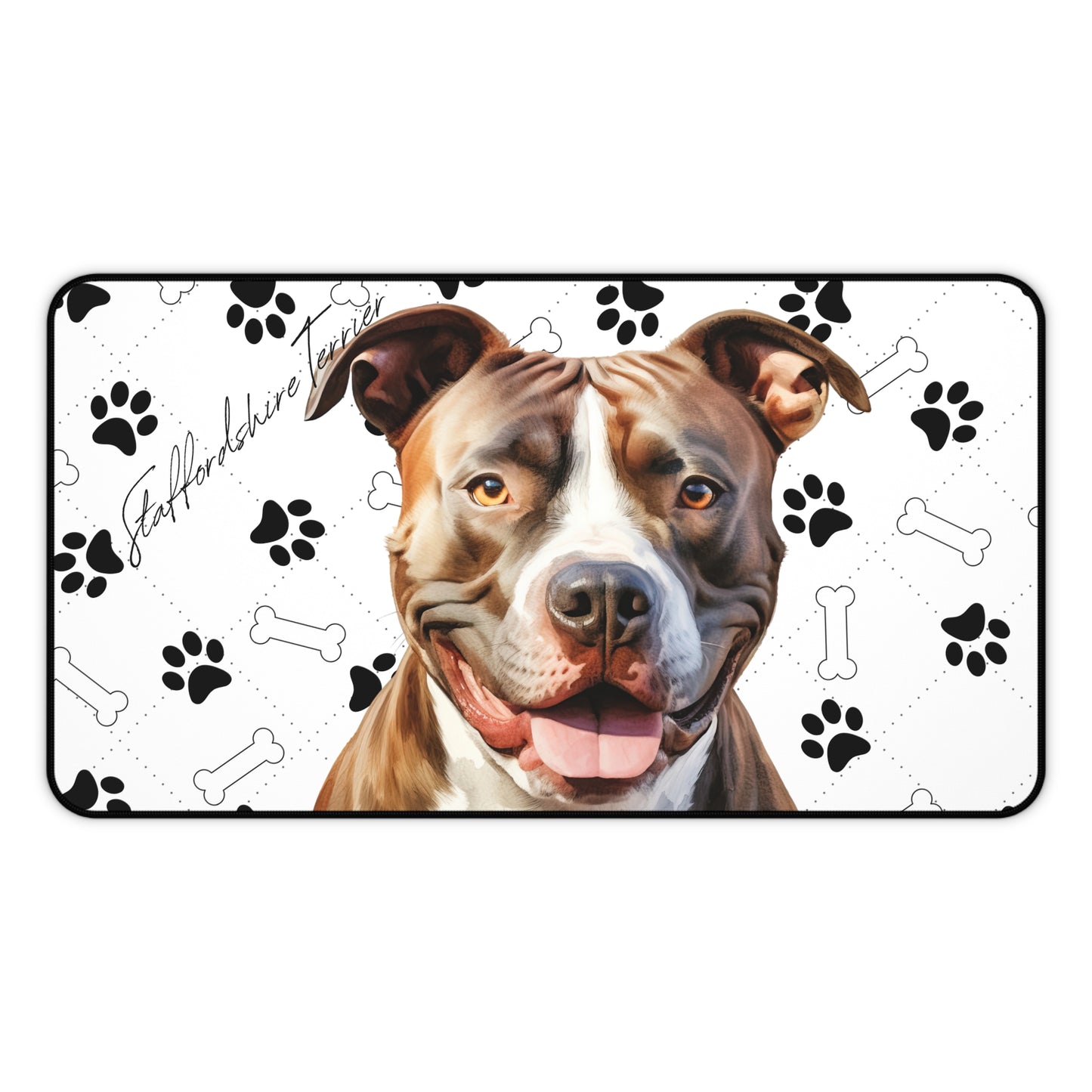 Staffordshire Terrier Desk Mat