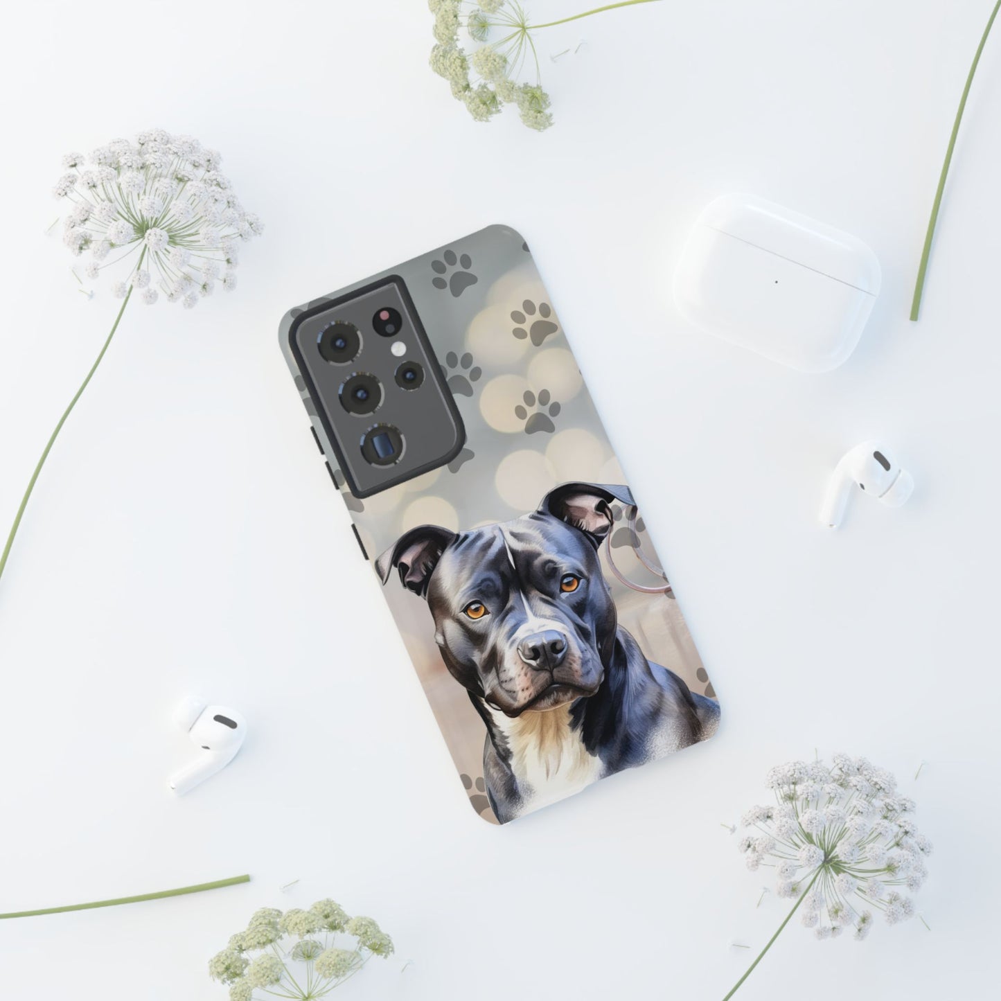 Staffordshire Bull Terrier by Tough Cases (Apple iPhone, Samsung Galaxy, and Google Pixel)