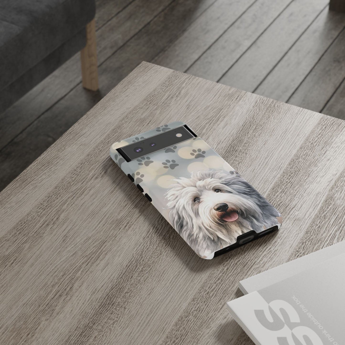 Old English Sheepdog by Tough Cases (Apple iPhone, Samsung Galaxy, and Google Pixel devices)