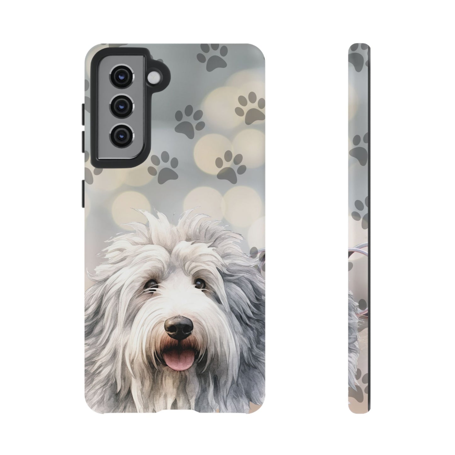 Old English Sheepdog by Tough Cases (Apple iPhone, Samsung Galaxy, and Google Pixel devices)