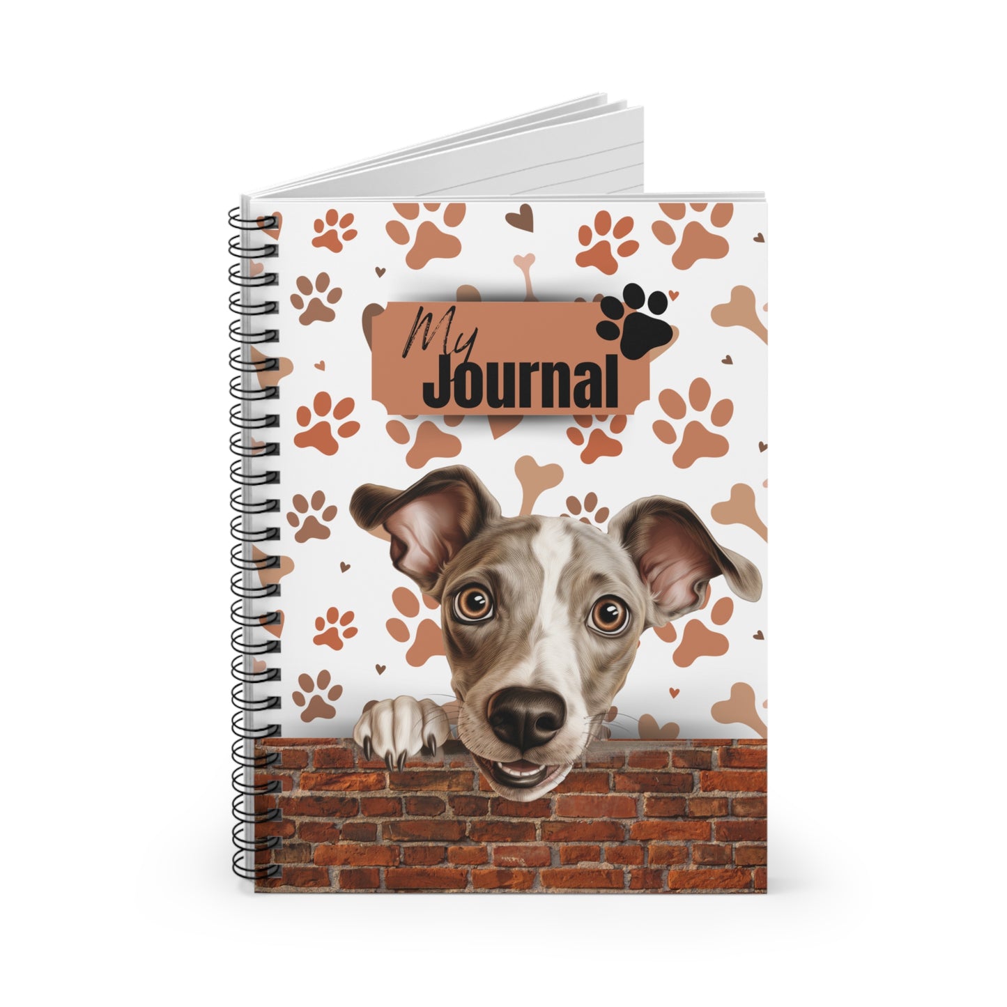 Italian Greyhound Spiral Notebook - Ruled Line