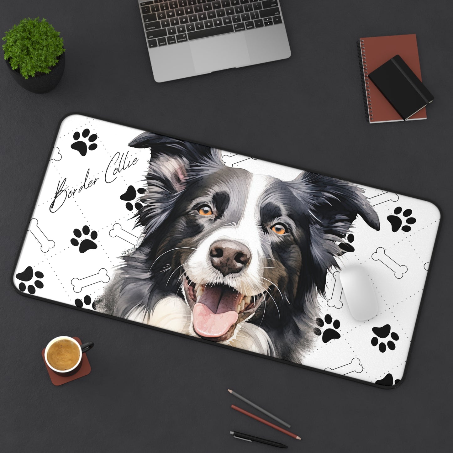 Border Collie Desk Mat
