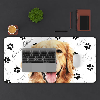 Golden Retriever Desk Mat
