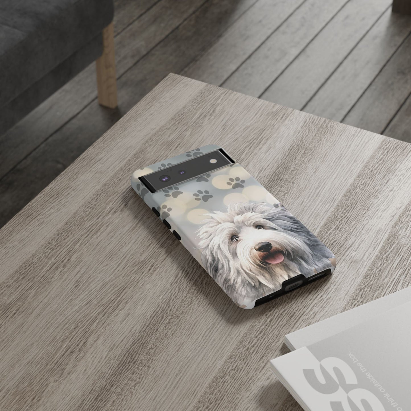 Old English Sheepdog by Tough Cases (Apple iPhone, Samsung Galaxy, and Google Pixel devices)