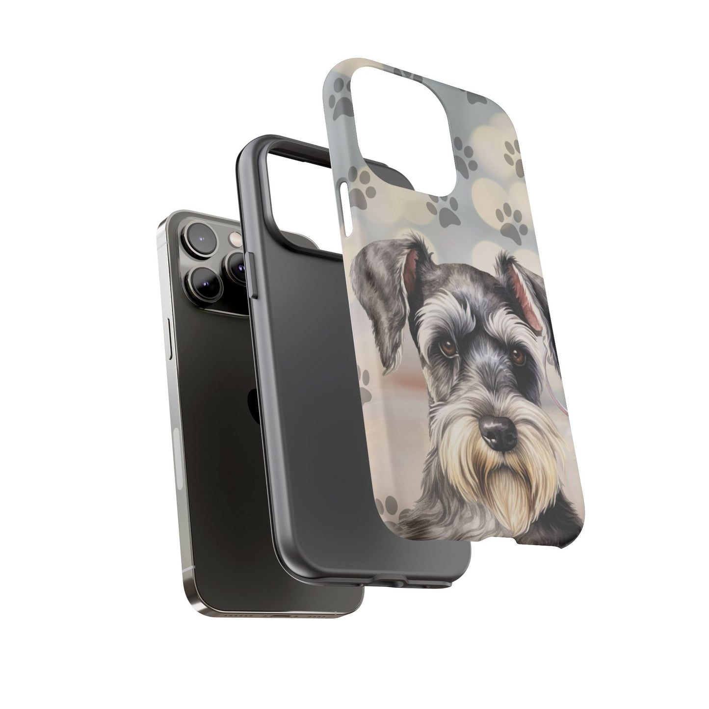 Miniature Schnauzer by Tough Cases (Apple iPhone, Samsung Galaxy, and Google Pixel)