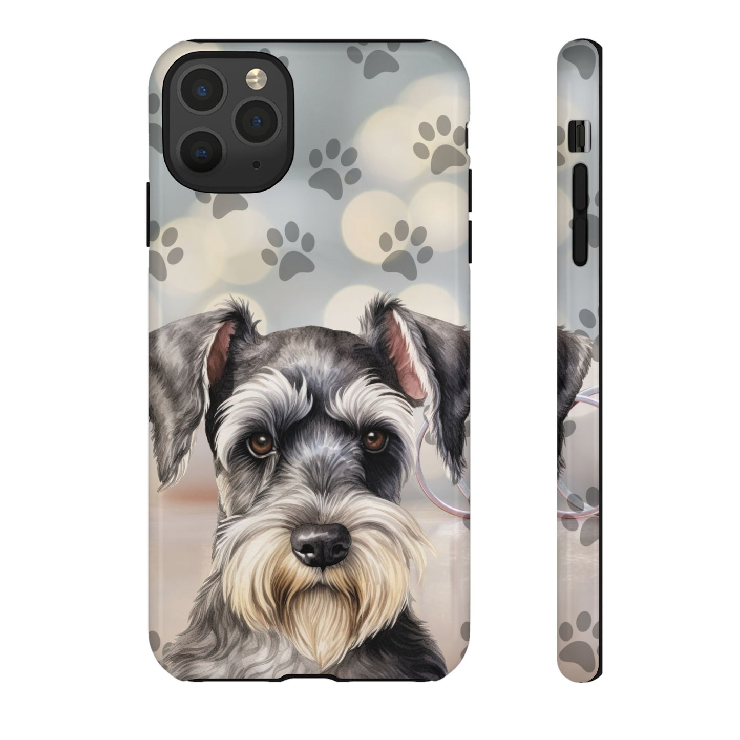 Miniature Schnauzer by Tough Cases (Apple iPhone, Samsung Galaxy, and Google Pixel)