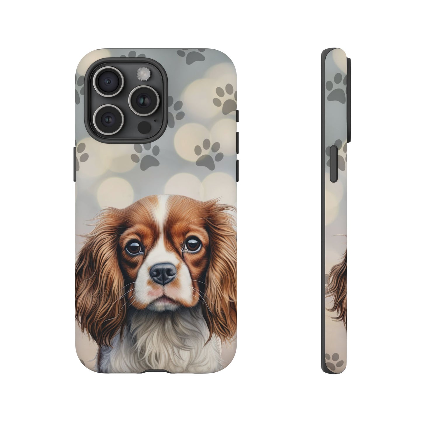 Cavalier King Charles Spaniel phone case by Tough Cases (Apple iPhone, Samsung Galaxy, and Google Pixel)