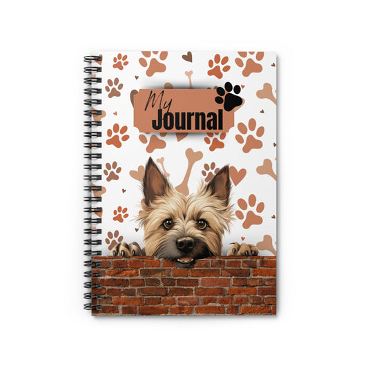 Cairn Terrier Spiral Notebook - Ruled Line