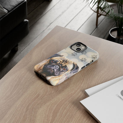 Pug Phone Case by Tough Cases (Apple iPhone, Samsung Galaxy, and Google Pixel)