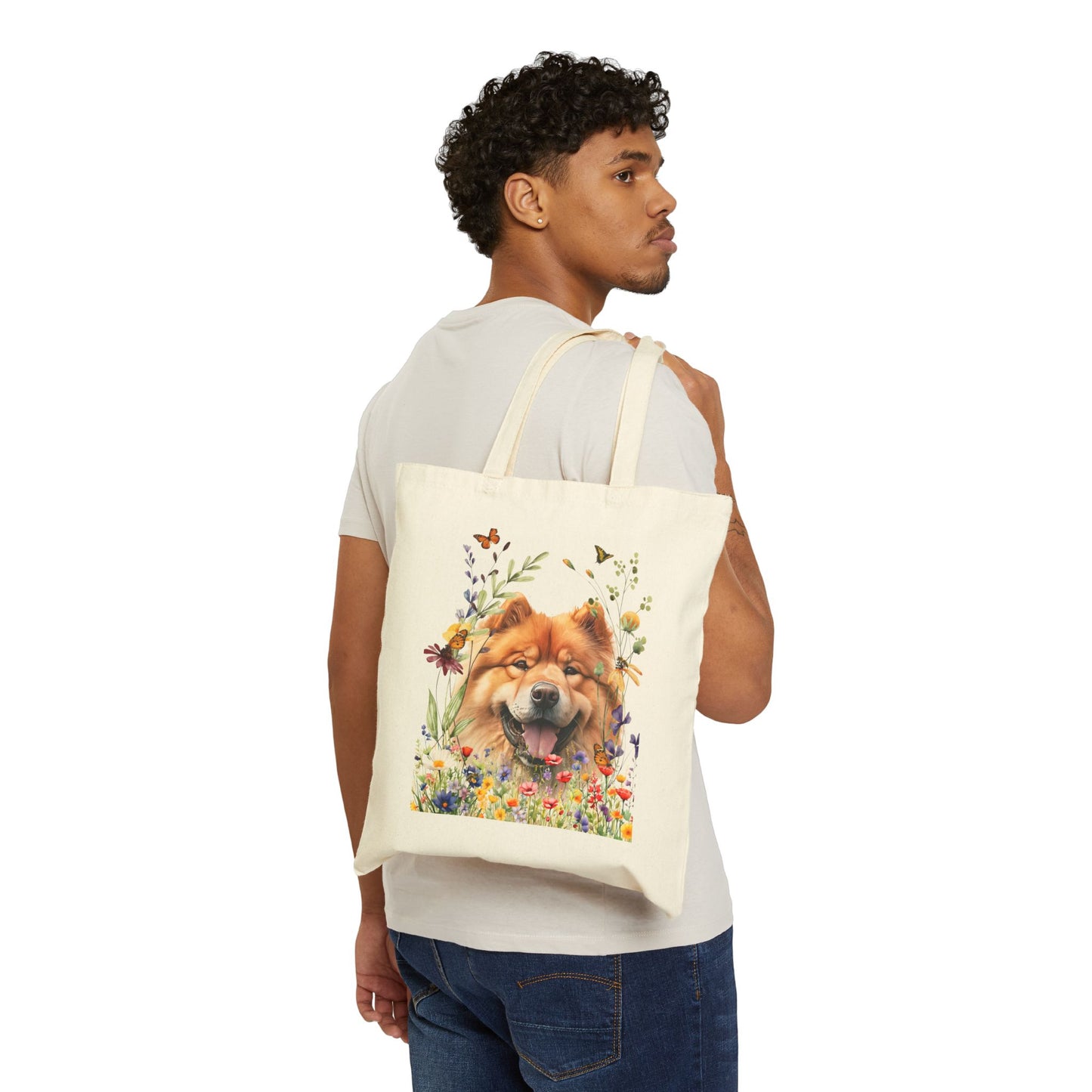 Chow Chow Canvas Tote Bag